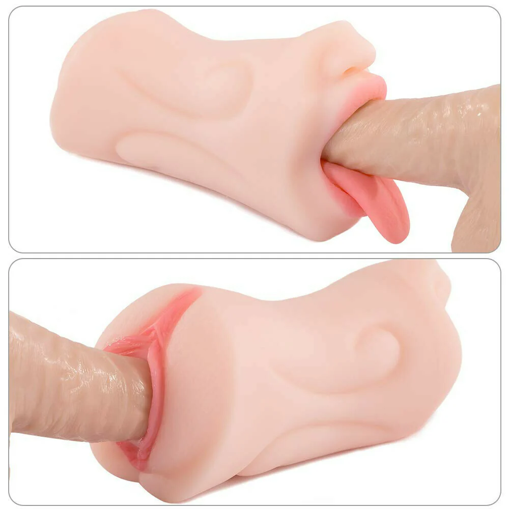 1.06Lb Pocket Pussy Realistic Mouth with 3D Teeth and Tongue male stroker - Image 2