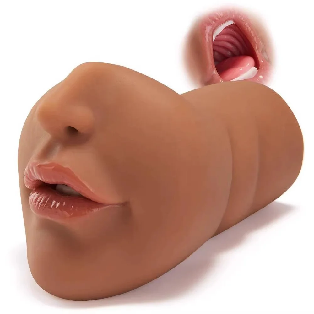 1.49Lb Pocket Pussy Realistic Mouth Blowjob Masturbator Stroker