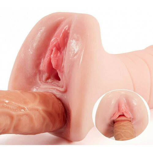 1.6Lb 2-in-1 Realistic Vagina and Ass Pocket Pussy Male Masturbator - Image 2