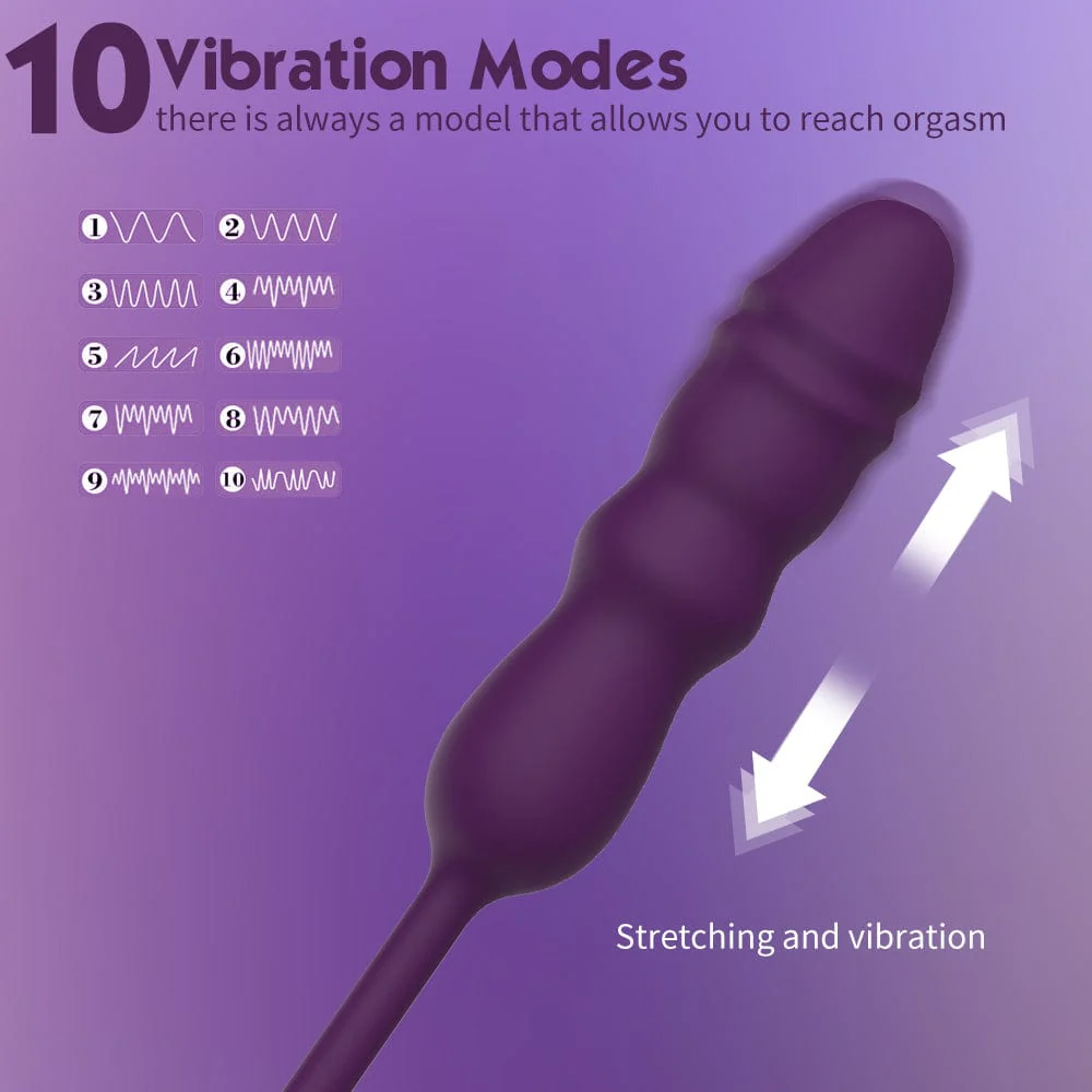 10 Frequency Sucking Telescopic Vibrator - Image 7