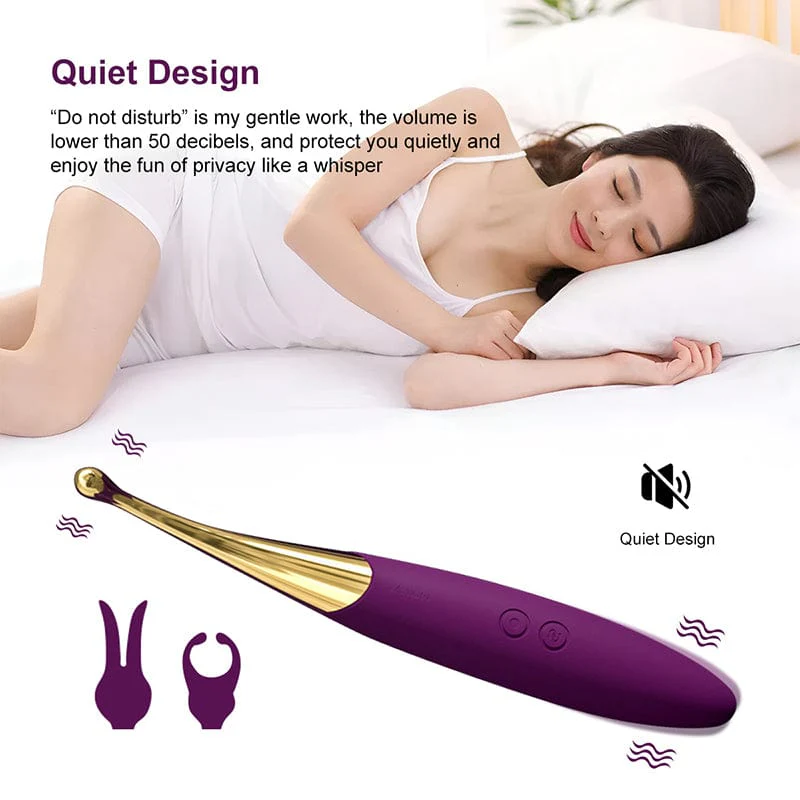 10-Speed Multifunctional Interchangeable Head Vibrating Wand - Image 6