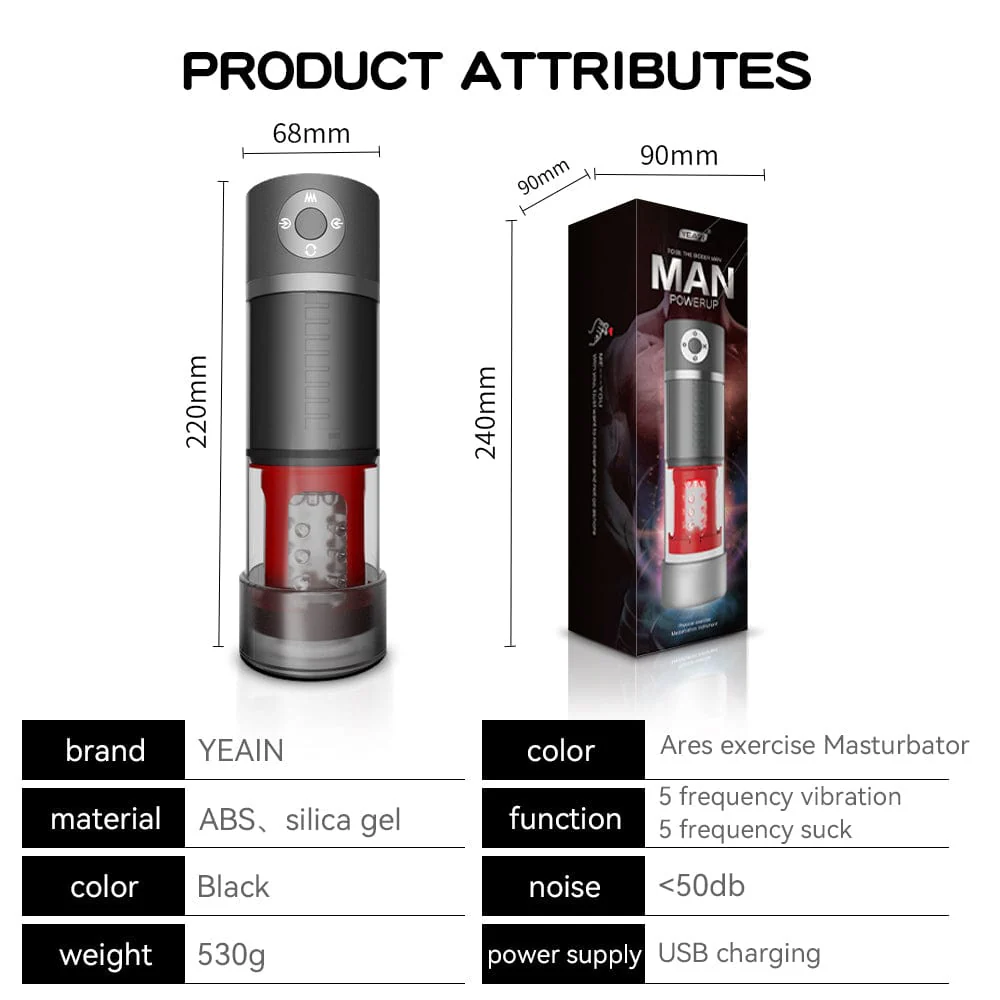 Male Automatic Telescopic Rotation Masturbation Cup - Image 5