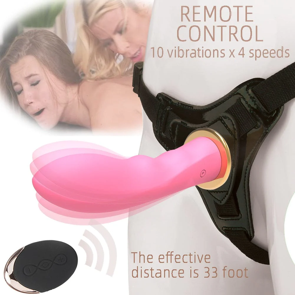 Wireless Remote USB Rechargeable Strap On Dildo - Image 2