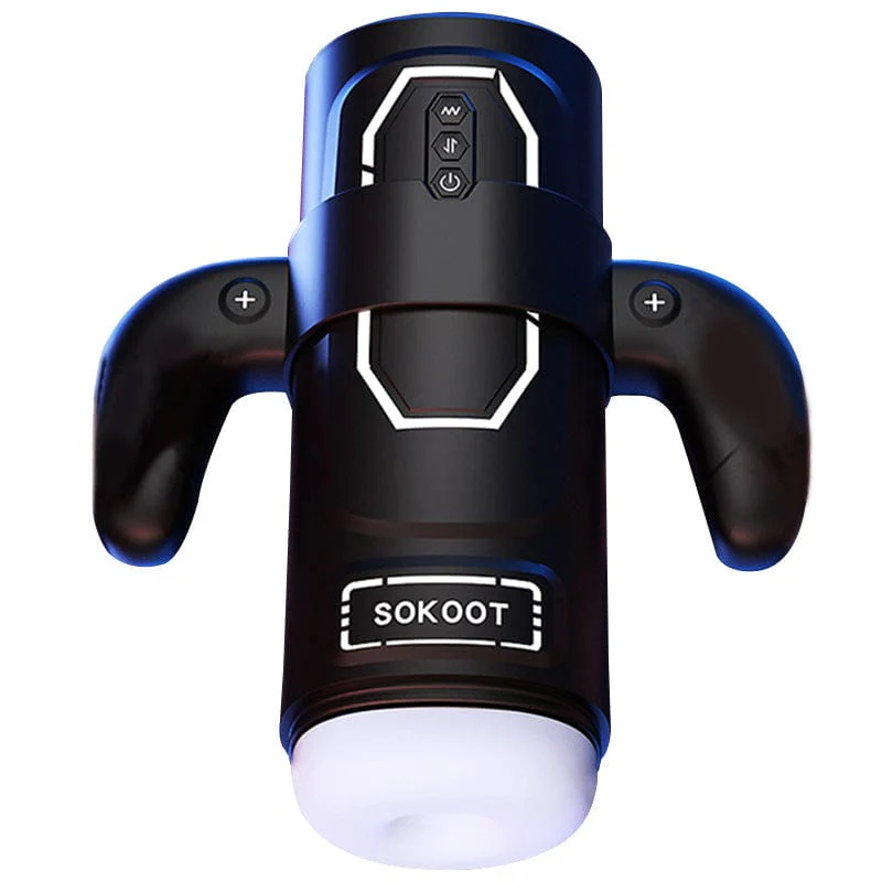 Sokoot Handheld Telescopic Sucking Heating Male Penis Stroker - Image 6