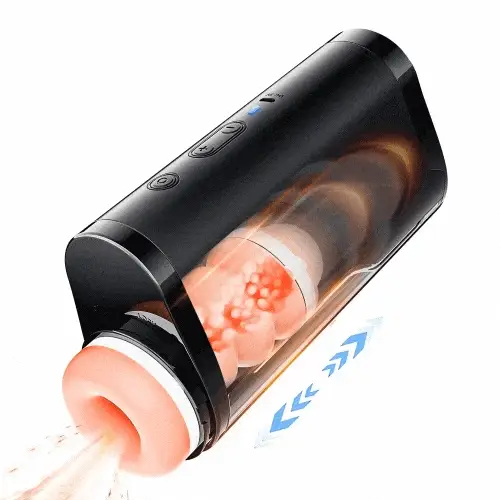 Big Cup Automatic Telescopic Penis Stimulation Pocket Pussy Stroker Male Masturbator