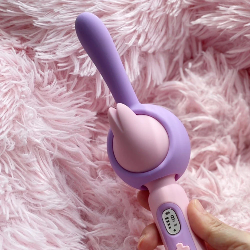 Monster Av Vibrating Stick 3 In 1 Stick Head Heating G- Spot Stimulator App Remote Control - Image 2