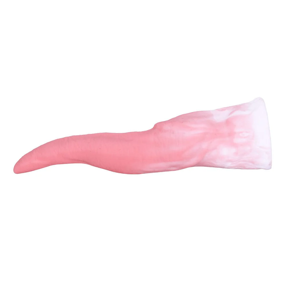 Gradual Pink 7.68 Inch Monster's Tongue Silicone Dildo - Image 3