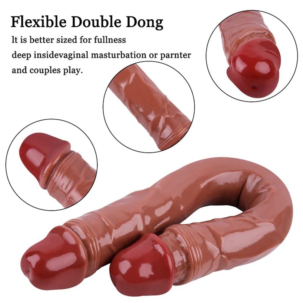 15.5 Inch Double-Ended Artificial Dildo - Image 4