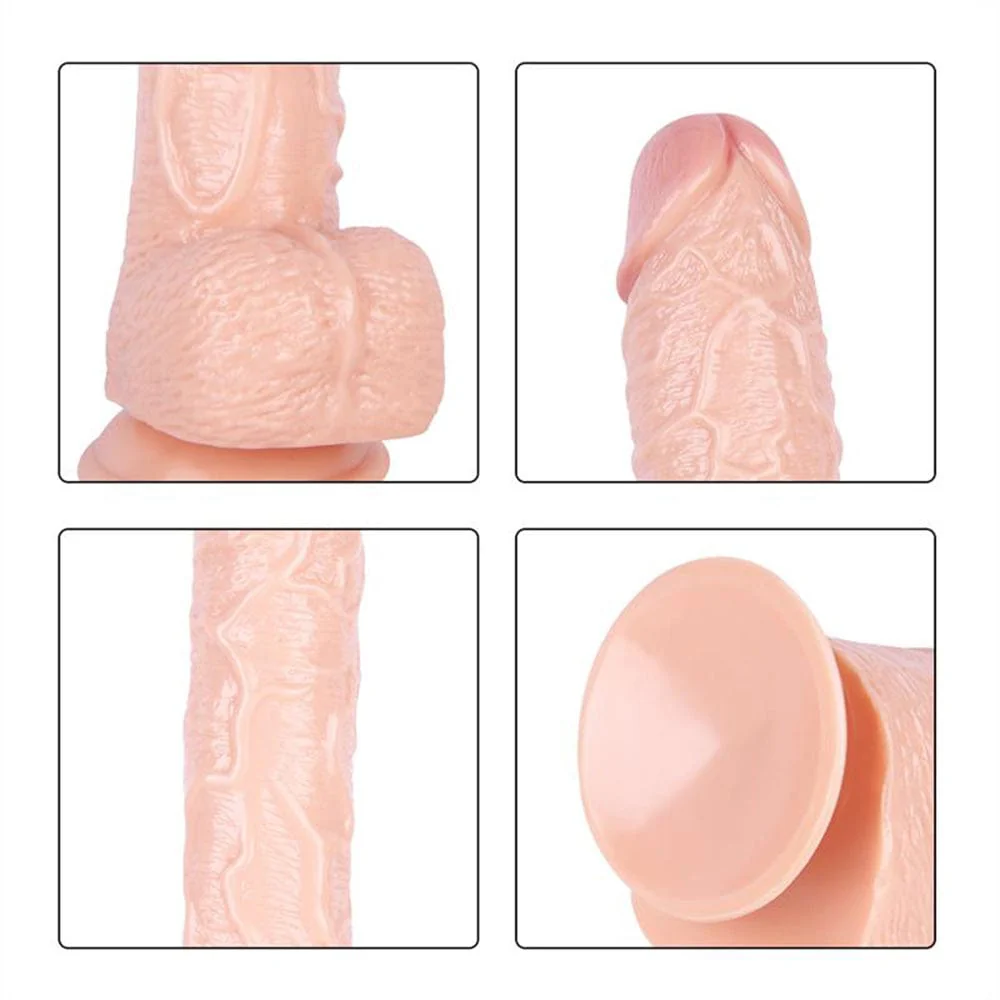 16.93 Inch Strap On Huge PVC Dildo - Image 11