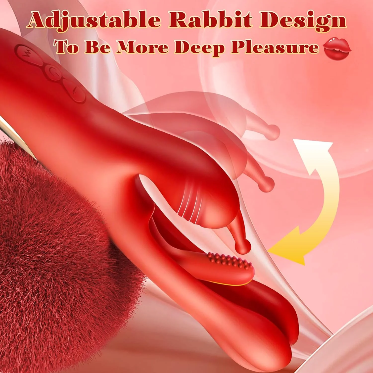 3 IN 1 Rabbit Flapping G Spot Clitoral stimulation Vibrator - Image 5