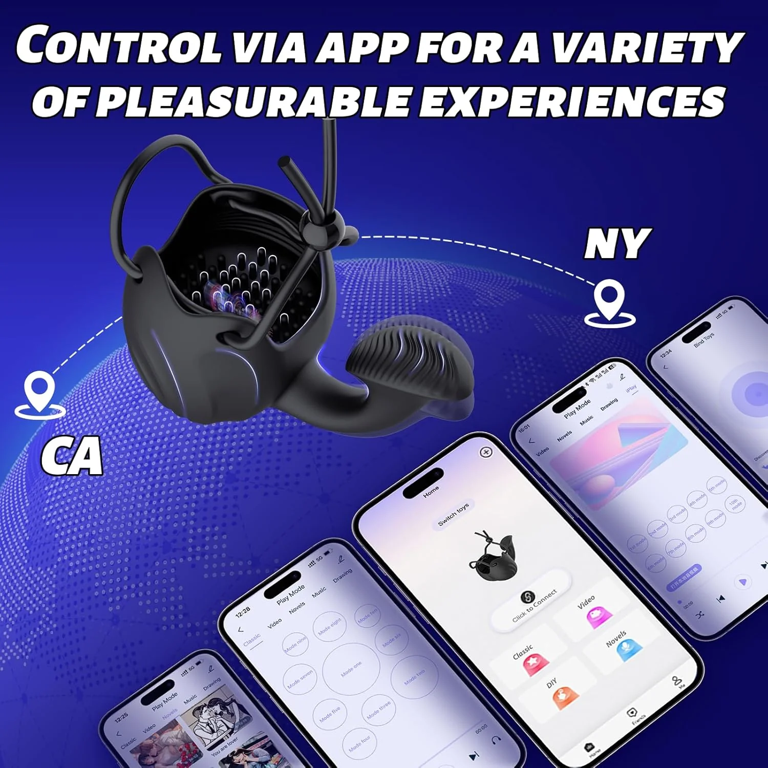 3 In 1 Vibrating Cock Ring - Image 5