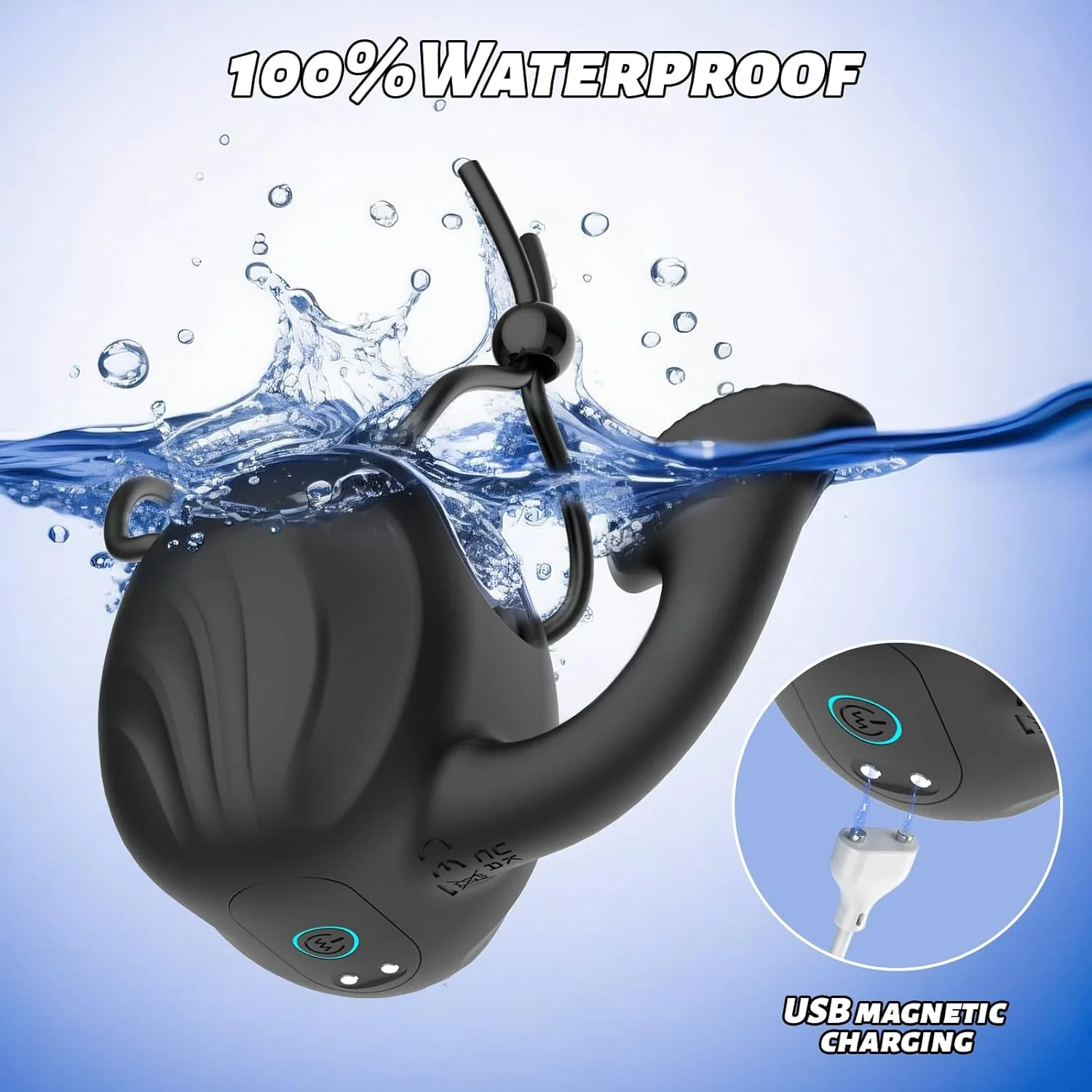 3 In 1 Vibrating Cock Ring - Image 6
