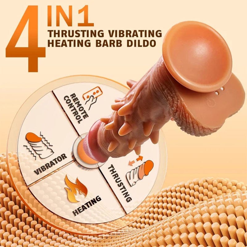 3 Thrusting & 9 Vibration G Spot Anal Stimulation Heating Dildo - Image 2