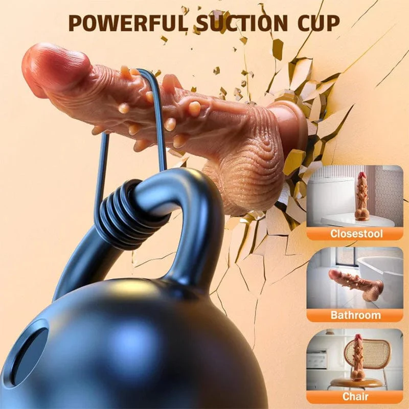 3 Thrusting & 9 Vibration G Spot Anal Stimulation Heating Dildo - Image 4