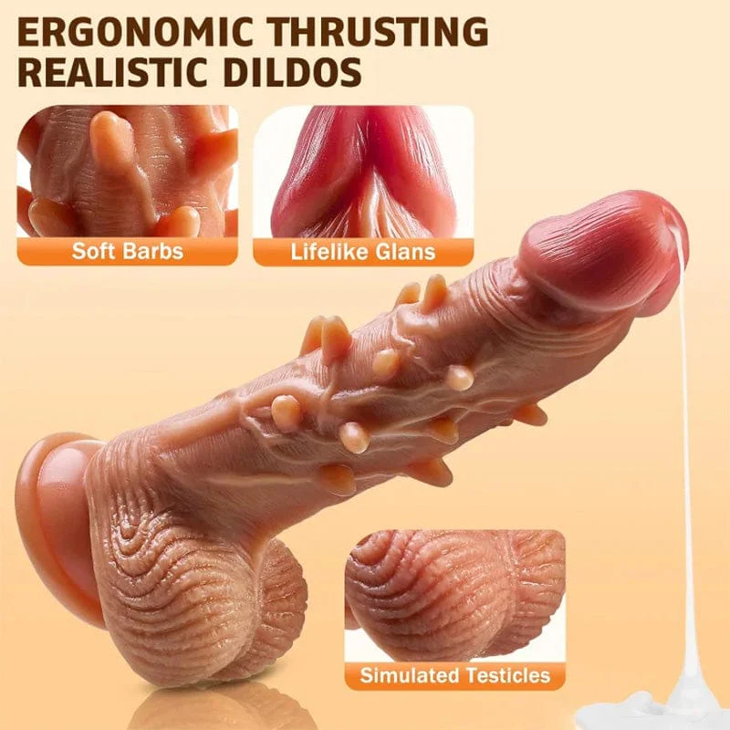 3 Thrusting & 9 Vibration G Spot Anal Stimulation Heating Dildo - Image 5