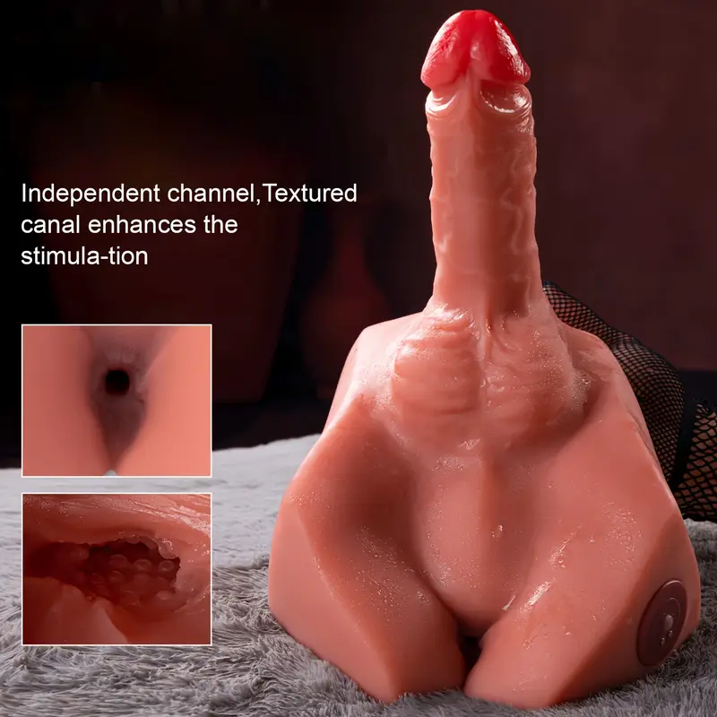 5.66Lb Male Half Torso Sex Doll with Thrusting Dildo & Tight Anus - Image 7