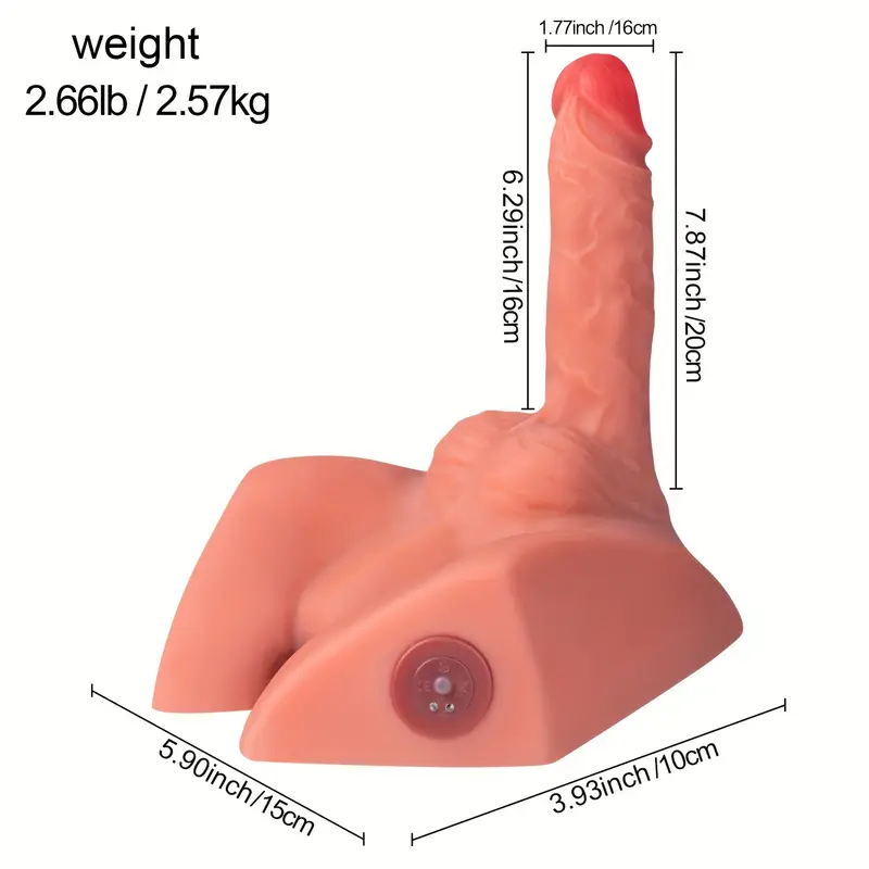 5.66Lb Male Half Torso Sex Doll with Thrusting Dildo & Tight Anus - Image 8