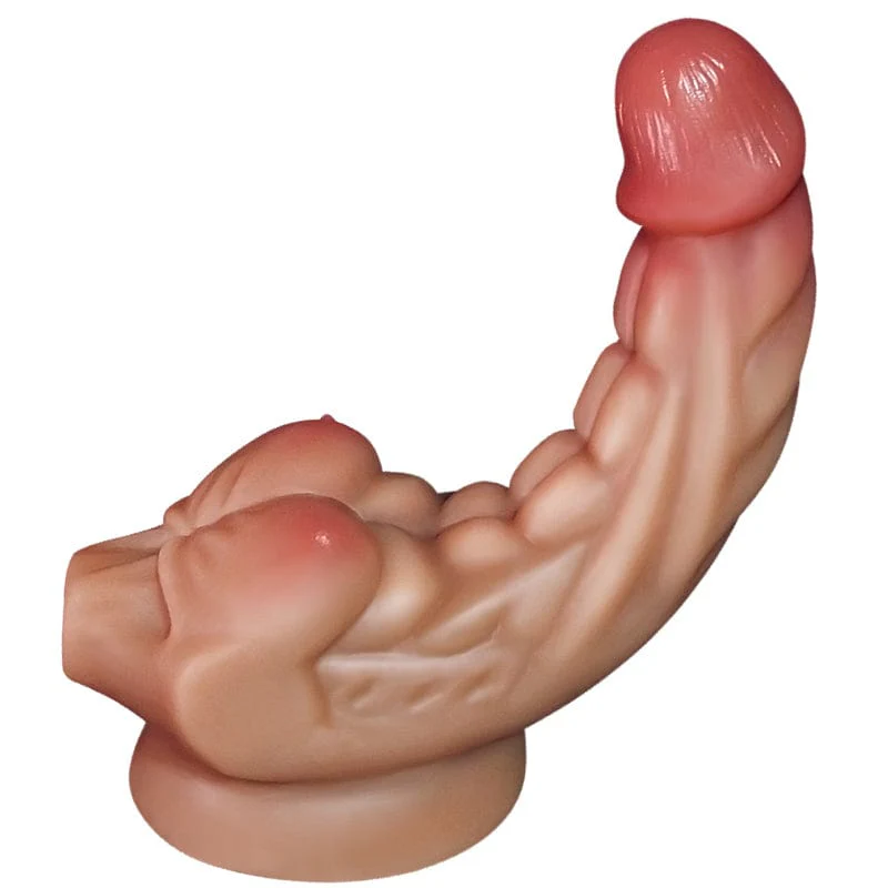 6.69in Realistic Abdominal Muscle Dildo With Sucker - Image 2