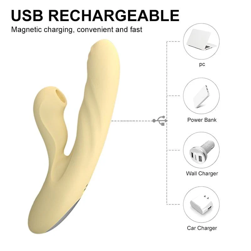 7-Speed Suction 10-Speed Telescopic Automatic Heating Female Masturbator - Image 2