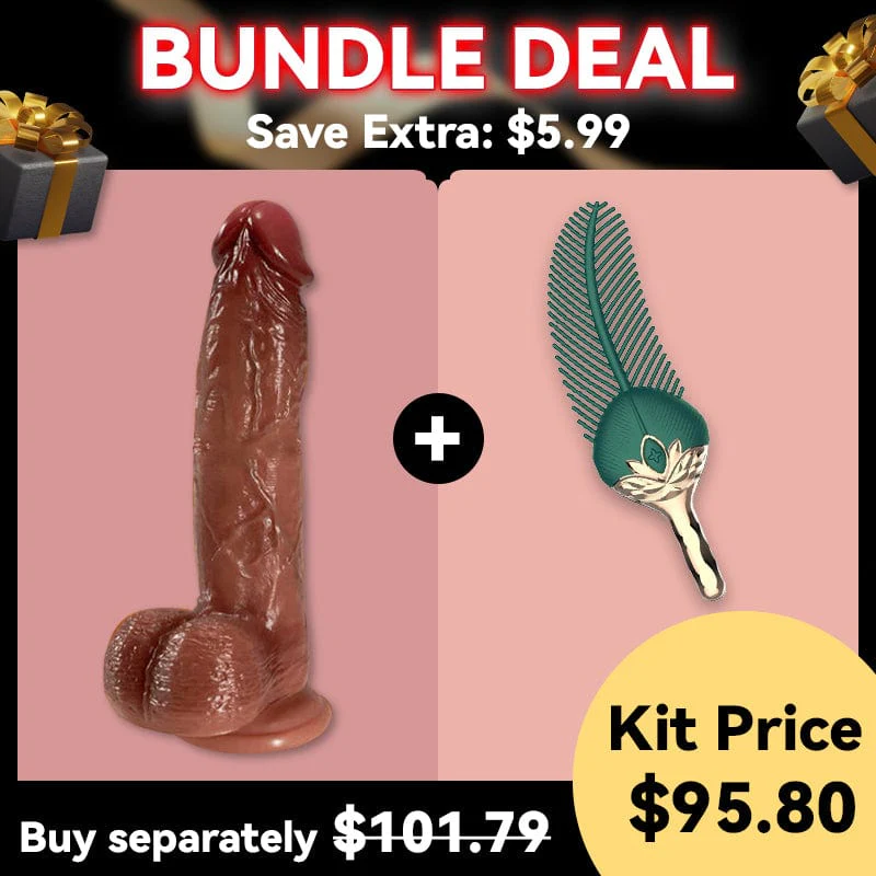 9 Vibrating 3 Telescoping Swing Realistic Dildo Vibrator 8.86 Inch - Image 7