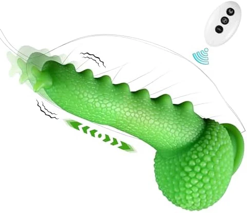 9.06in Thrusting Monster Snail Dildo Vibrator with 3 Thrusting & 9 Vibrating Modes - Image 10
