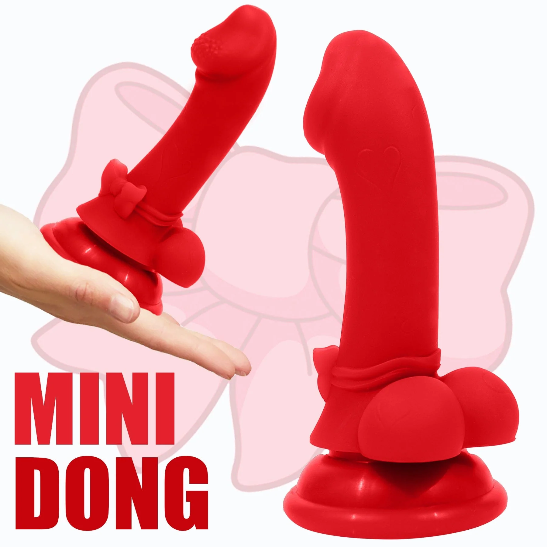 AIMITEX Mini Bowknot Cute Dildo Female Masturbator - Image 2