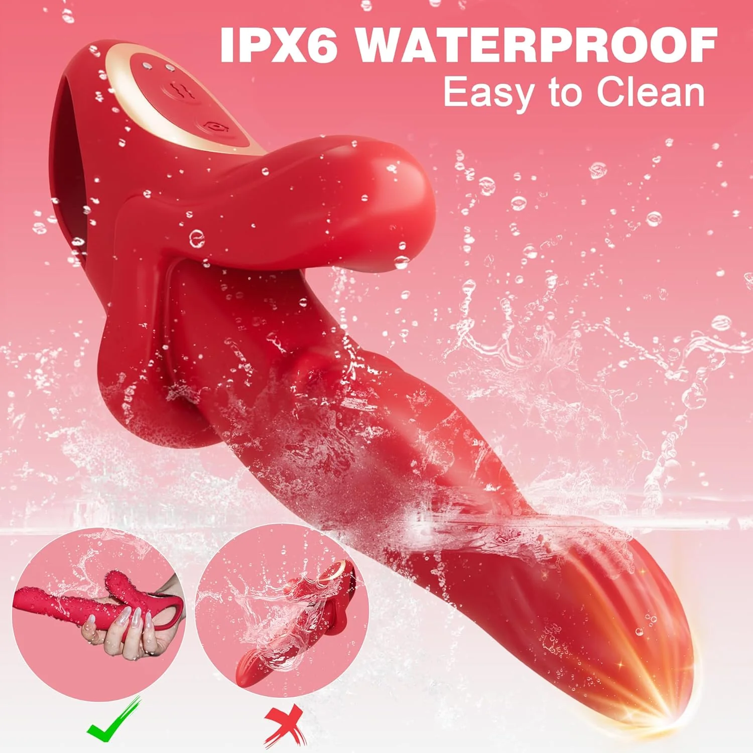 Alice 3 In 1 Thrusting Vibrating Rabbit G Spot Vibrator - Image 6