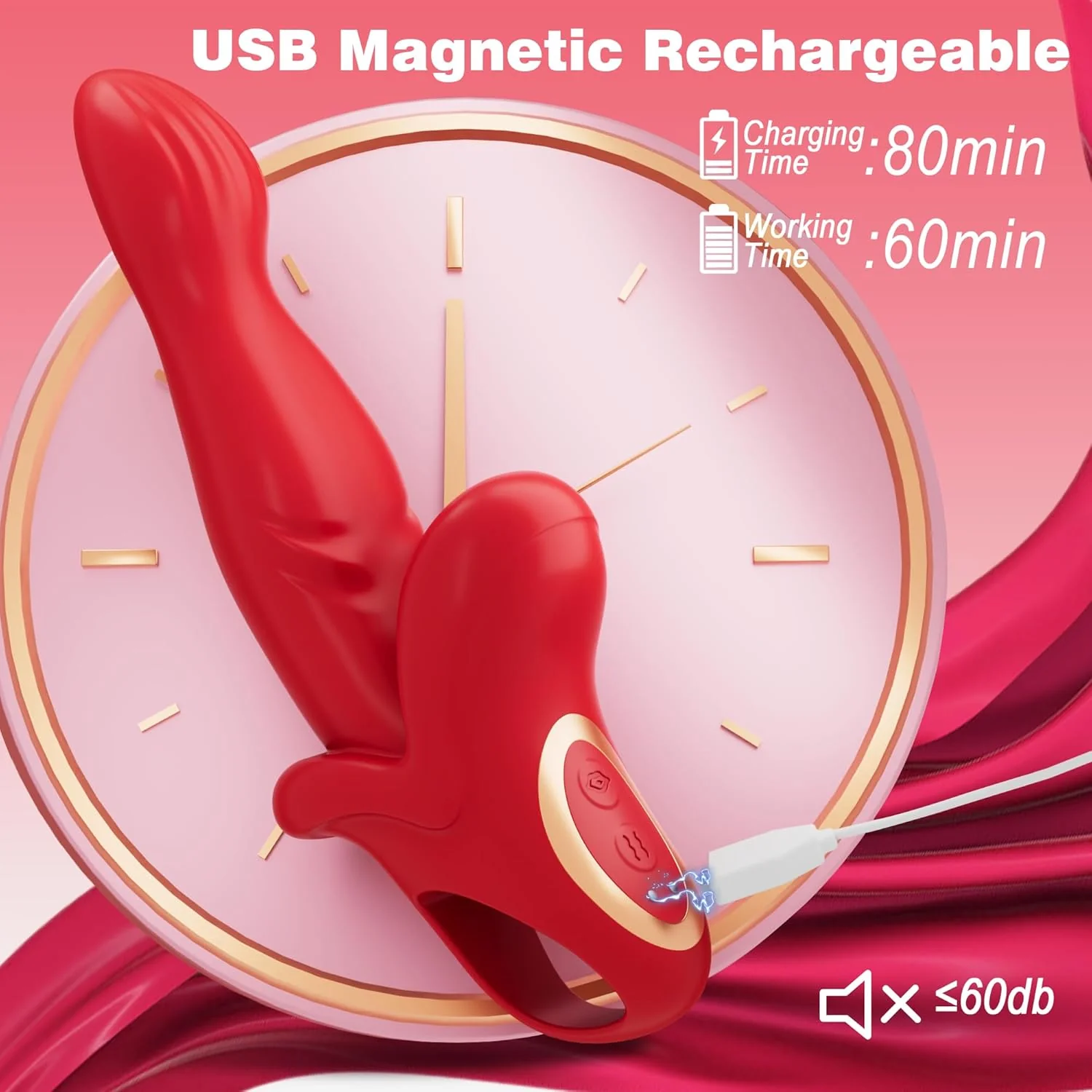 Alice 3 In 1 Thrusting Vibrating Rabbit G Spot Vibrator - Image 7