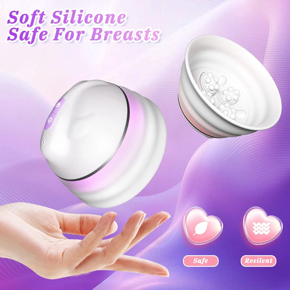 Angel 5 Vacuum Suction 10 Vibration Breast Massagers With Remote (A Pair) - Image 10