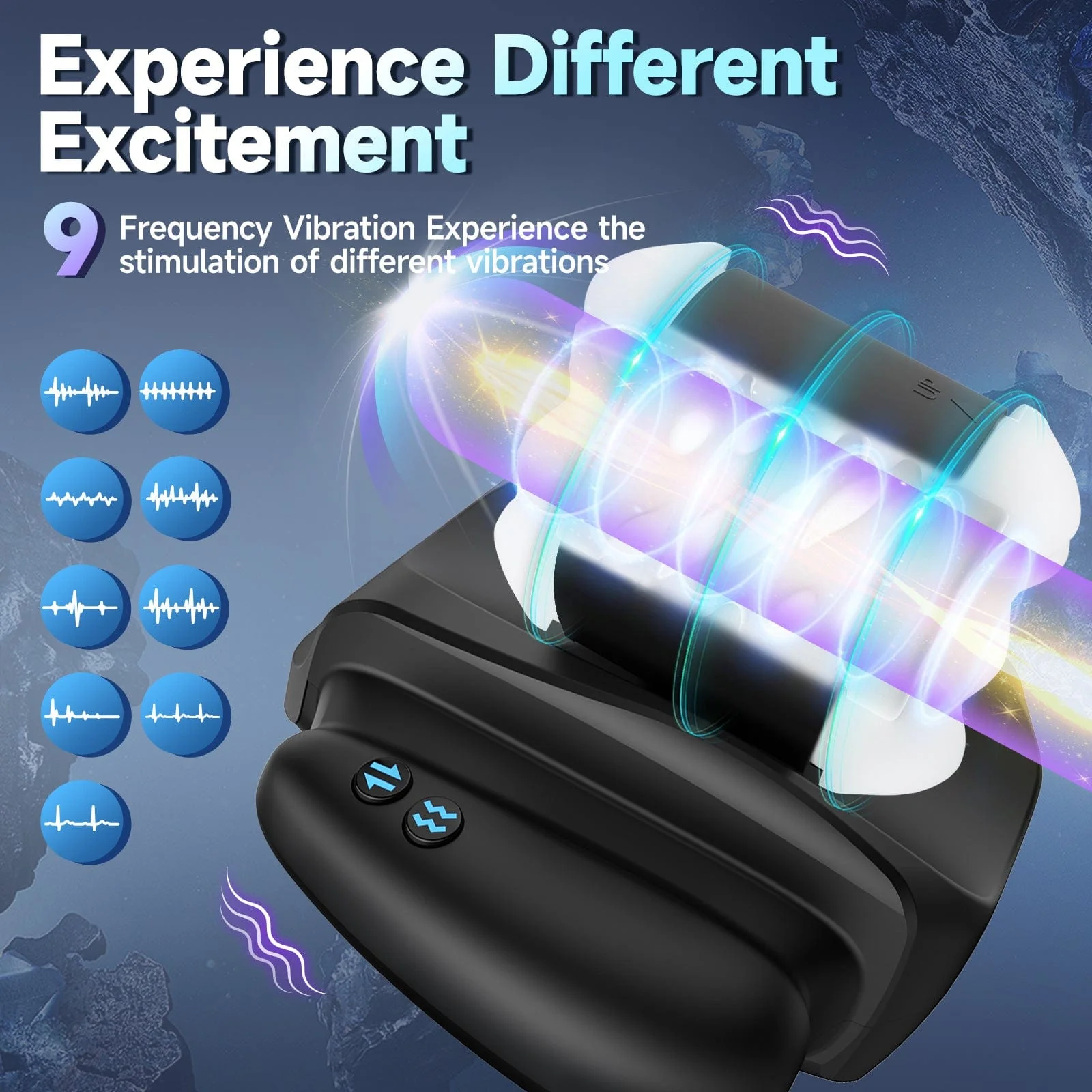 APP Controlled Male Masturbator 10 Vibration Modes 3 Thrusting Speeds Telescopic - Image 2