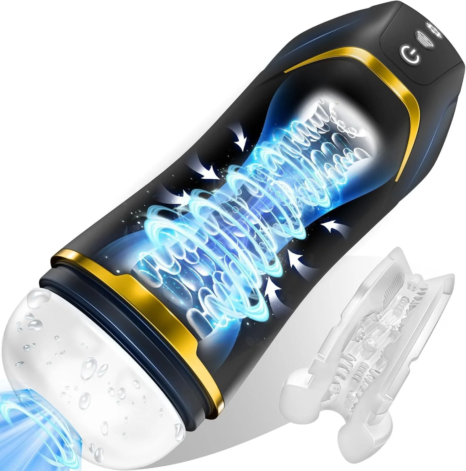 Auto 5 Sucking 10 Vibrating Male Masturbator Sex Toy - Image 7