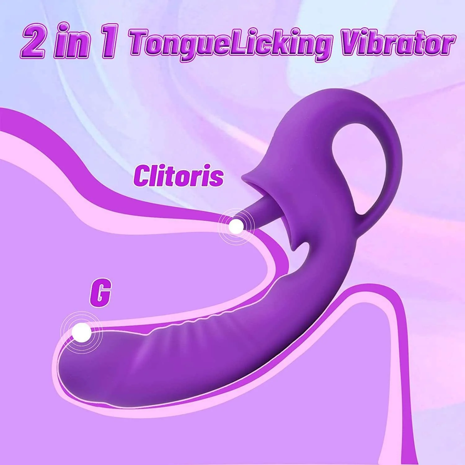 Ava 2-in-1 Tongue-licking Vibrator - Image 2