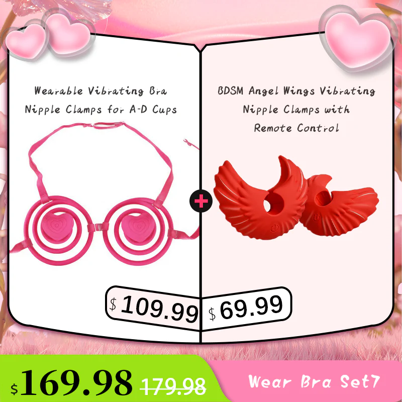 BDSM Angel Wings Vibrating Nipple Clamps with Remote Control - Image 10