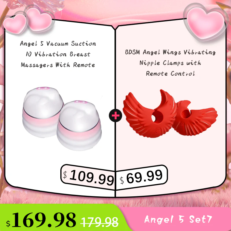 BDSM Angel Wings Vibrating Nipple Clamps with Remote Control - Image 12