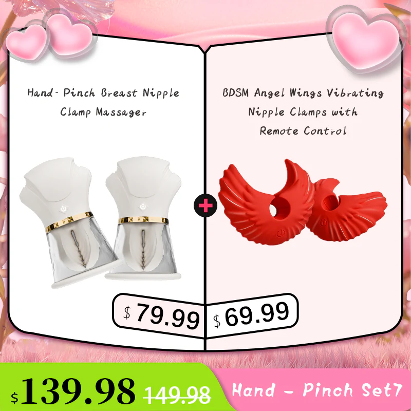 BDSM Angel Wings Vibrating Nipple Clamps with Remote Control - Image 8