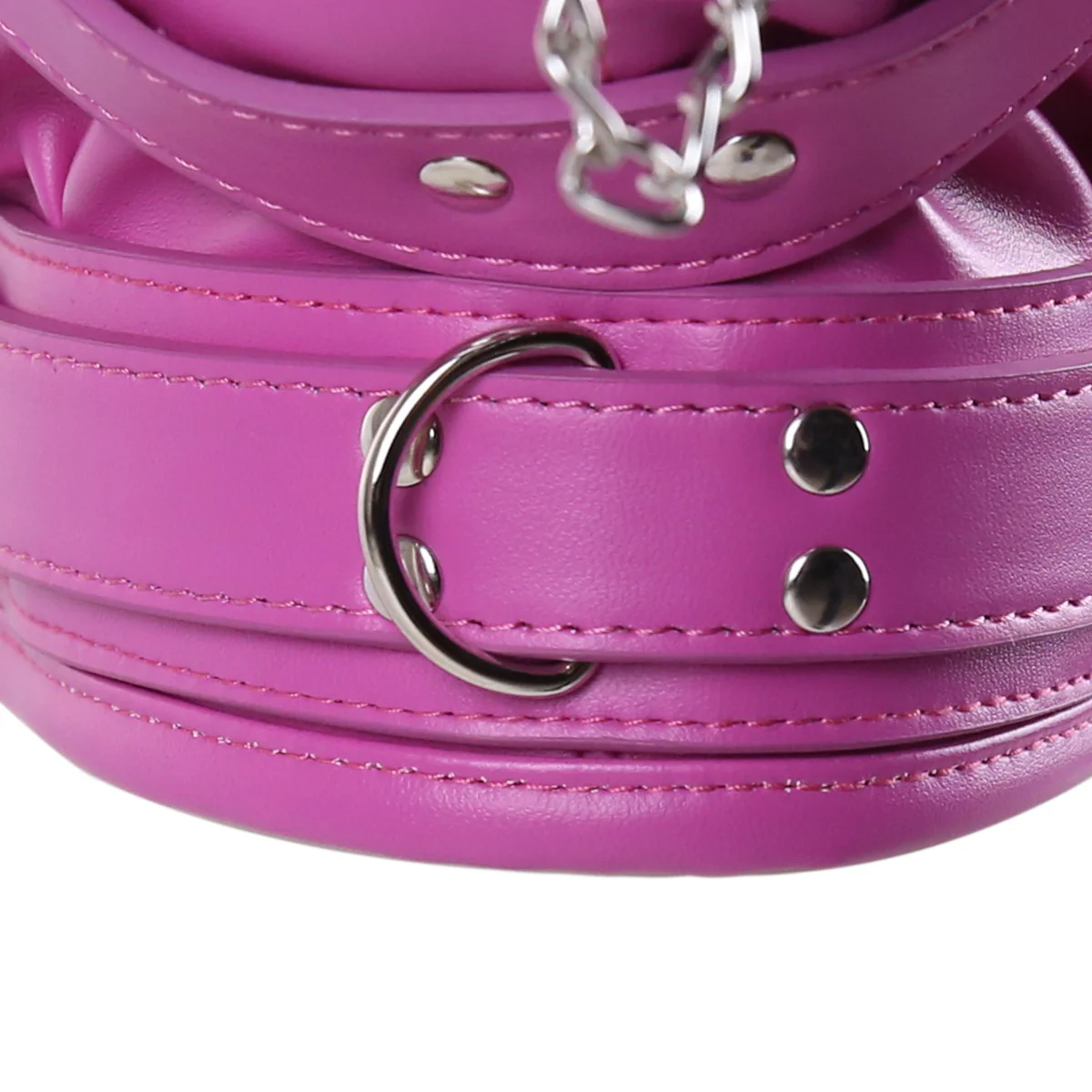 BDSM Face Mask Head Hood Bondage Restraints With Lid - Image 8