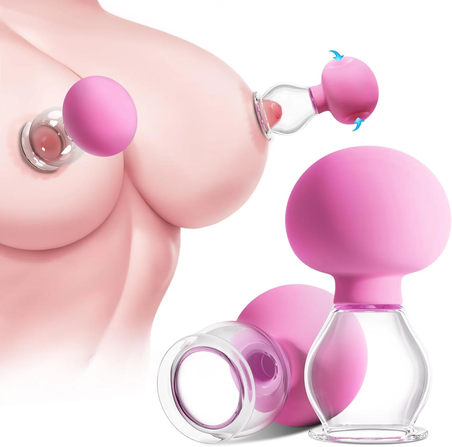 BDSM Manual Suction Nipple Stimulator (1 Pair) - Image 2