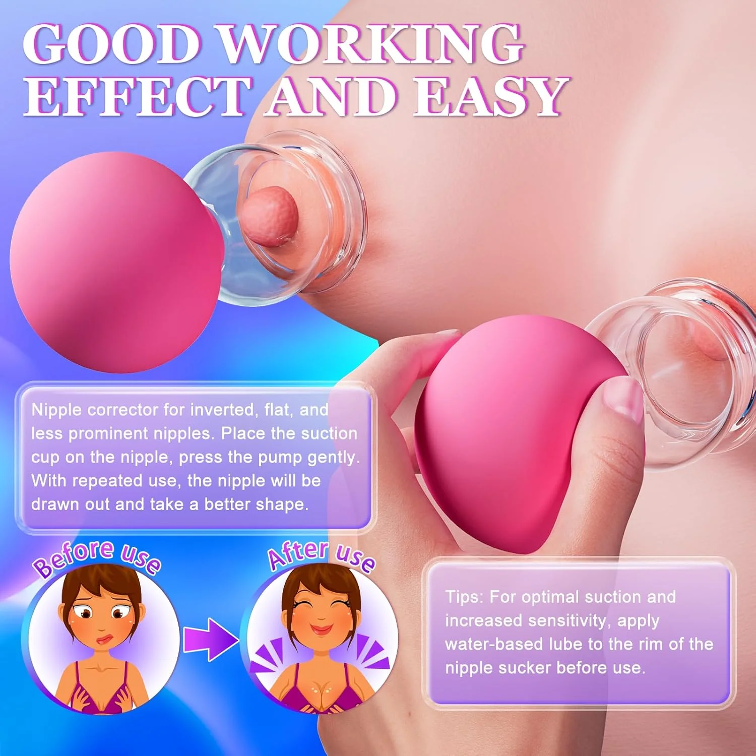 BDSM Manual Suction Nipple Stimulator (1 Pair) - Image 5