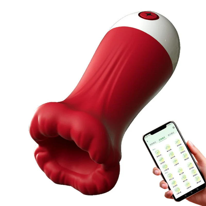 Big Mouth APP Remote Control Blowjob Male Masturbator - Image 2
