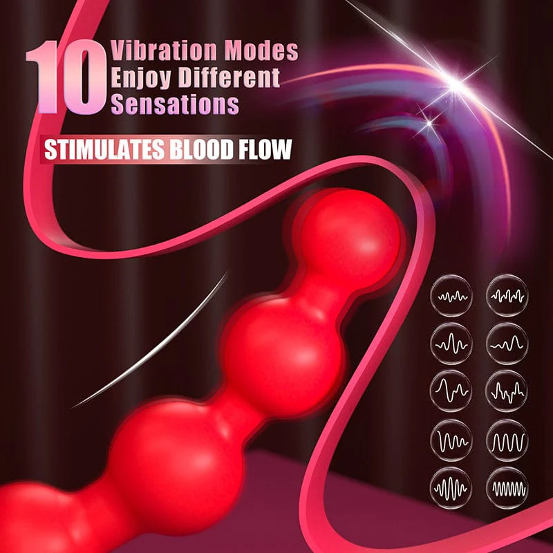 Big Mouth Clitoris Suction Anal Bead Vibrator with 10 Tongue Licking Modes - Image 4