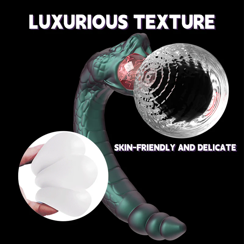 Blush Snake - shaped Vibrating G SPpot Vibrator - Image 3