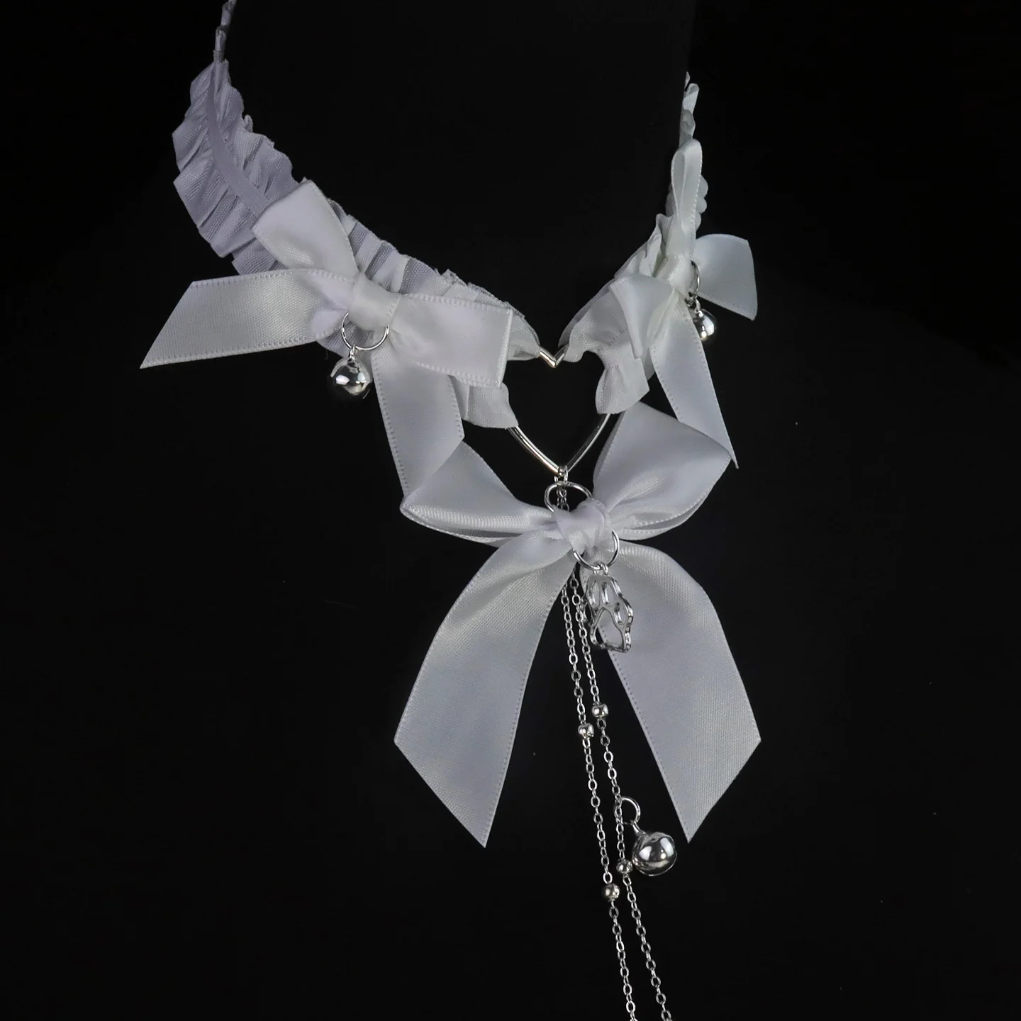 Bow Choker Nipple Clamps Body Chain Set - Image 6