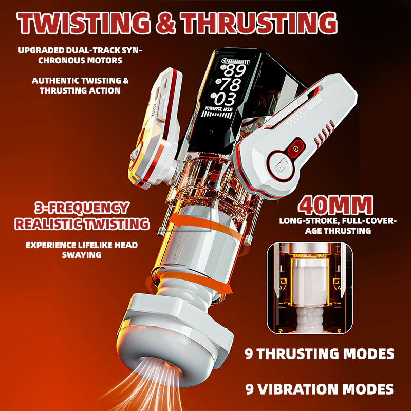 Breaking Dawn Mech Automatic Rotating Telescopic Heating Male Masturbator - Image 3