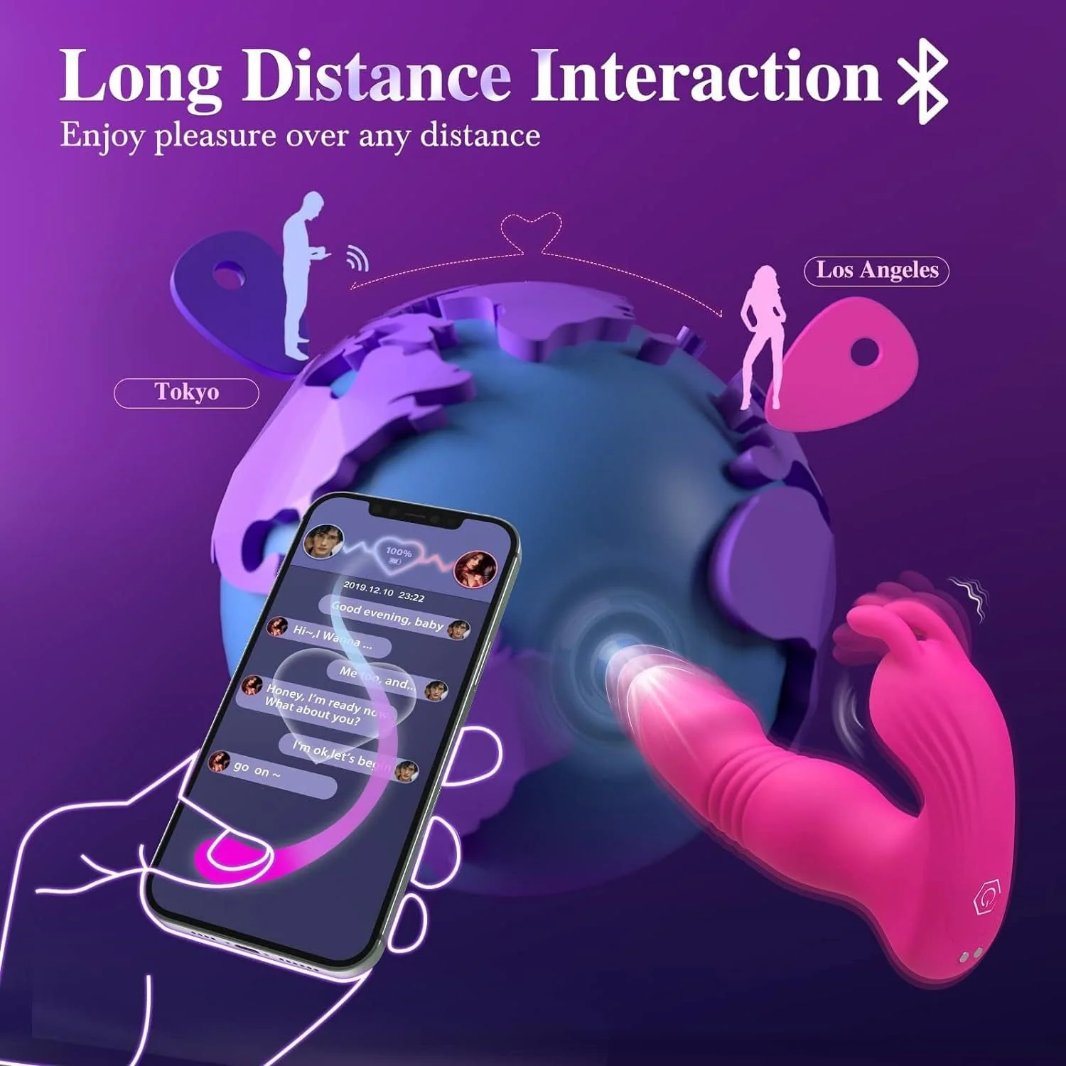 3 In 1 Bunny Wearable Thrusting G Spot Vibrator App Remote Control - Image 4