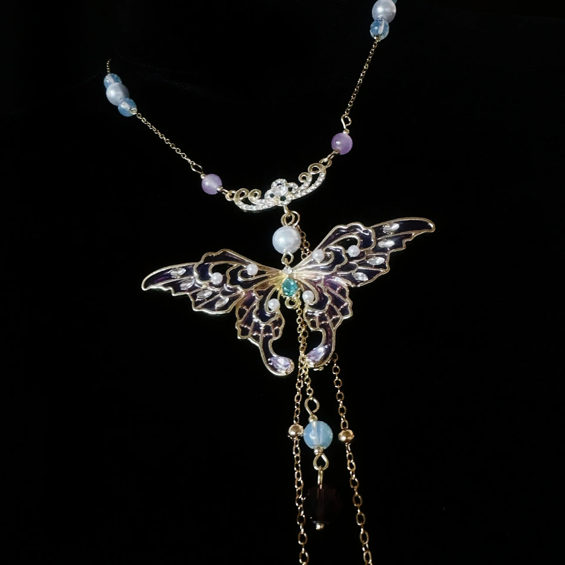 Butterfly Collar & Nipple Clamp Chain Suit - Image 8