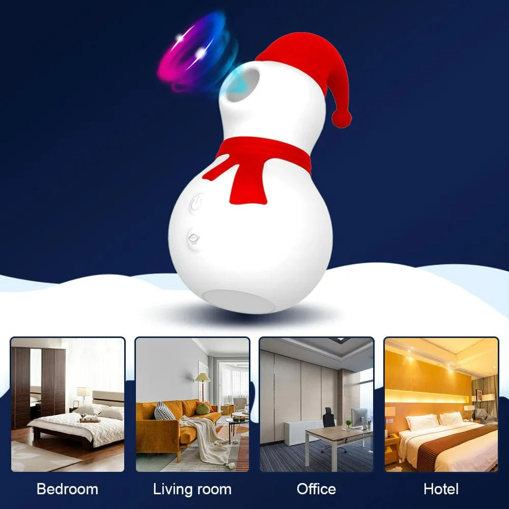 Christmas Snowman Vacuum Powerful Sucking Vibrator - Image 5