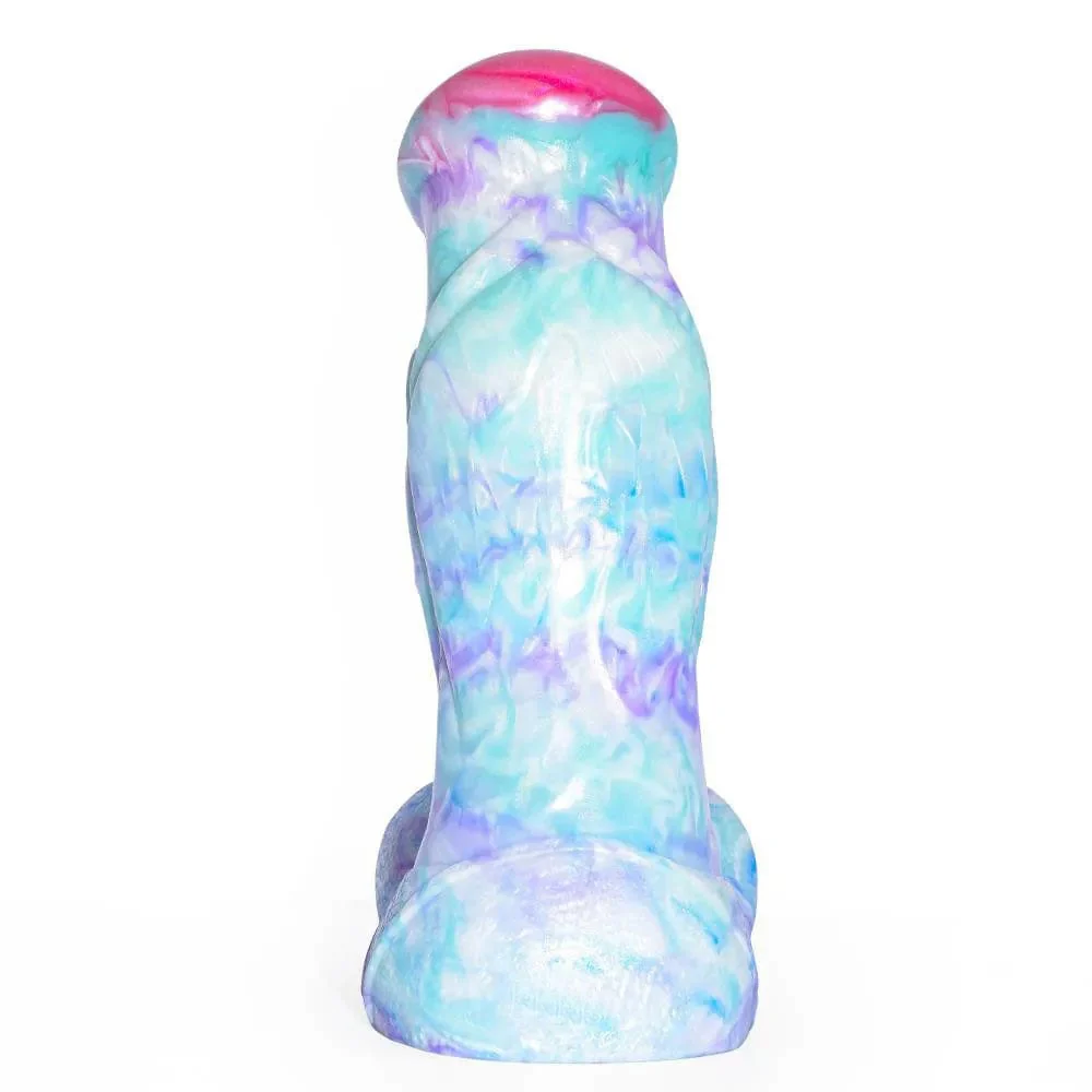 Colorful Soft Mushroom Head Silicone Artificial Dildo - Image 3