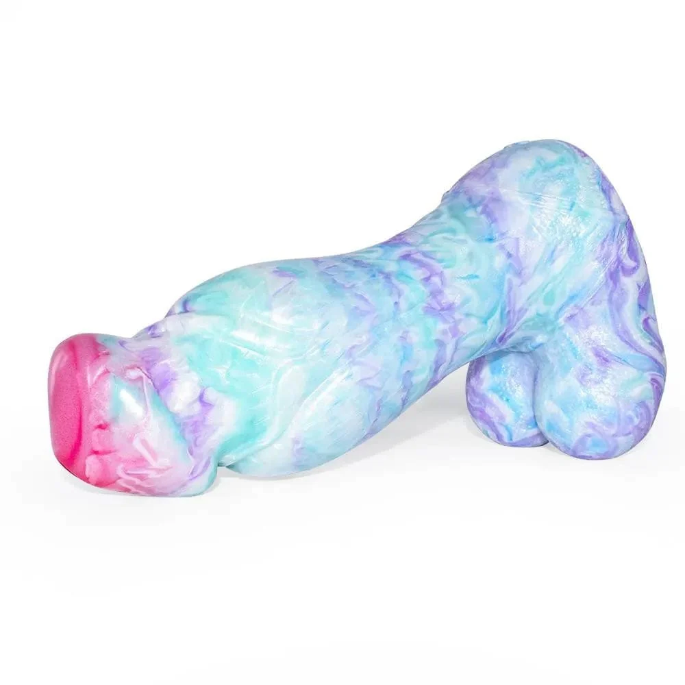 Colorful Soft Mushroom Head Silicone Artificial Dildo - Image 6