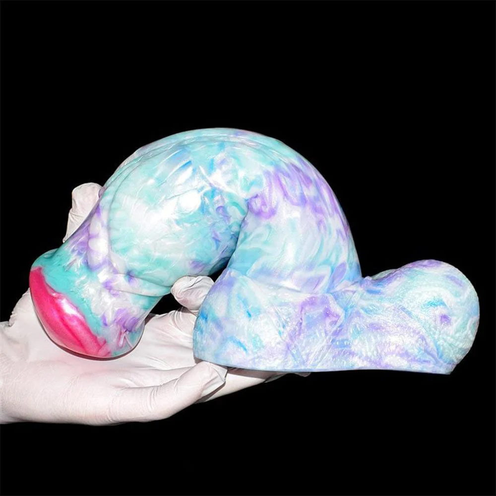 Colorful Soft Mushroom Head Silicone Artificial Dildo - Image 9