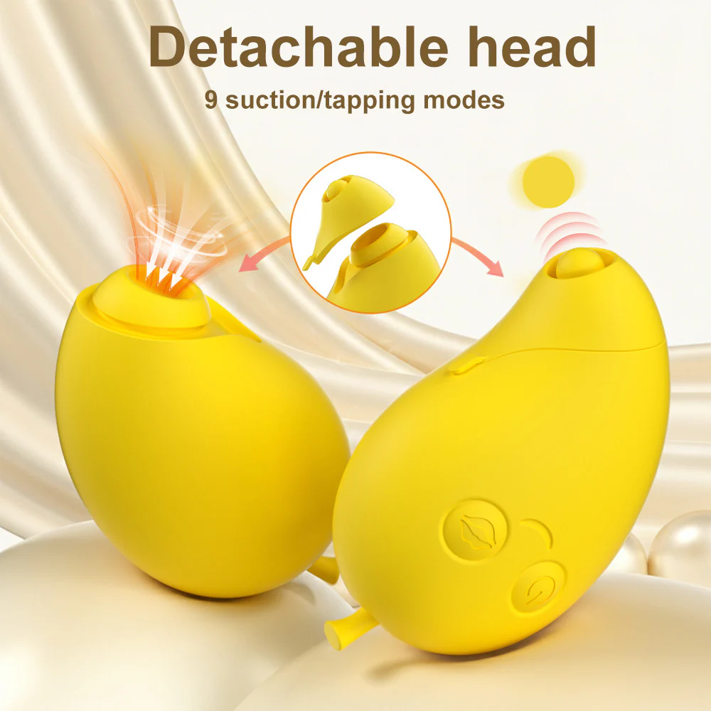 Cute Mango-Shaped Triple Function Sucking Vibrator - Image 10